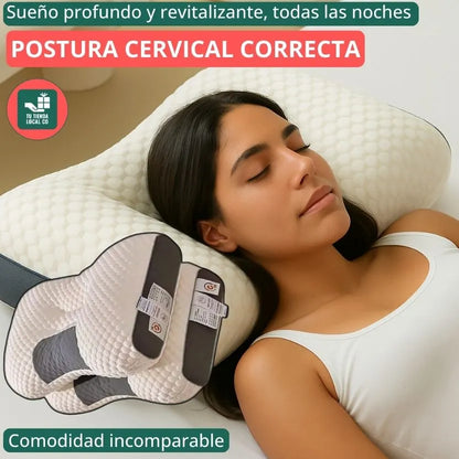2x1 DELUXE ERGO™ Almohada Ortopédica con Alineación Cervical Perfecta
