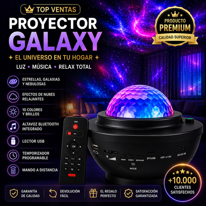 LumenStar™ Proyector Galaxy con Altavoz Bluetooth