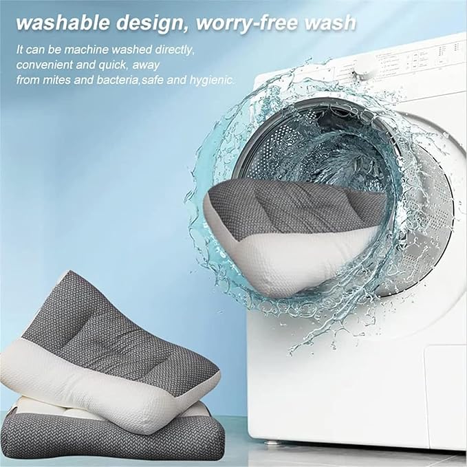 LumenDeep™ - La única almohada viscoelástica del mercado con soporte para la curvatura del cuello.